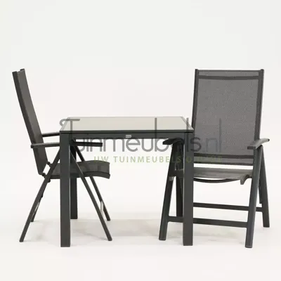 Tuinstoel Primero met Romane tafel 80 x 80 cm keramiek