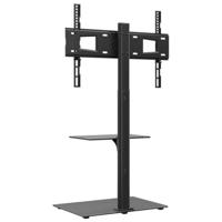 Tv-standaard hoekmodel 2-laags voor 32-65 inch zwart - thumbnail