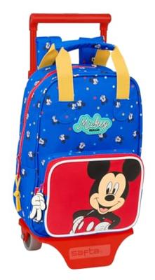 Schoolrugzak met Wielen Mickey Mouse Clubhouse Good day Blauw 20 x 28 x 8 cm