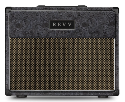Revv 1x12" Cabinet 90-watt, Extension Cabinet Black Western/Salt &apos;n Pepper