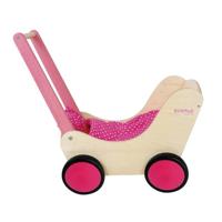 Simply For Kids houten poppenwagen roze - thumbnail