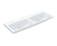 Wastafel Villeroy & Boch Subway 3.0 Dubbele Wasbak 47x130x16.5 cm Wit Alpin Villeroy & Boch - thumbnail