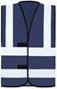 Korntex KX140 Hi-Vis Safety Vest With 4 Reflective Stripes Hannover - Navy - L - thumbnail