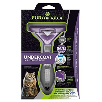 FURminator Undercoat DeShedding Tool kat lang haar M-L FURminator Undercoat DeShedding Tool kat lang haar M-L