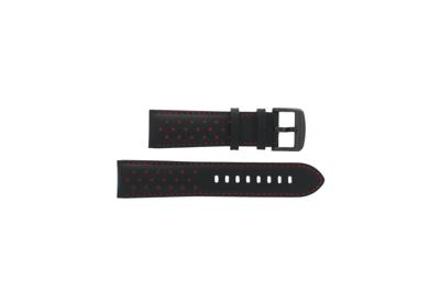 Horlogeband Tissot T1166173605109 / T600041551 Leder Zwart 22mm Horlogeband Tissot T1166173605109 / T600041551 Leder Zwart 22mm