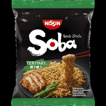 Nissin Soba Teriyaki Gebakken Noedels 110 g bij Jumbo