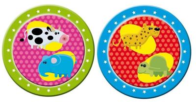 Basic Bord dieren 23 cm 8 stuks