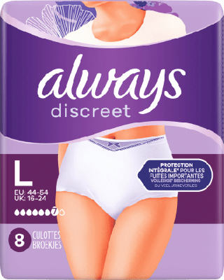 Always Always Discreet Inkontinenz-Höschen Gr. L 32 stuks (4x8)