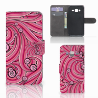 Samsung Galaxy J3 2016 Hoesje Swirl Pink - thumbnail