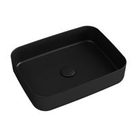 Wastafel Sapho Infinity 50x36 cm Mat Zwart - thumbnail