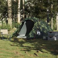 Tunneltent 3-persoons waterdicht camouflage - thumbnail