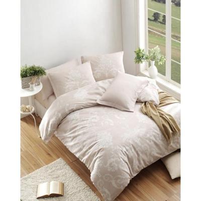 Beddengoedset - 1 dekbedovertrek 220 x 240 cm + 2 kussenslopen 60 x 60 cm - 65% katoen, 35% polyester - Mink