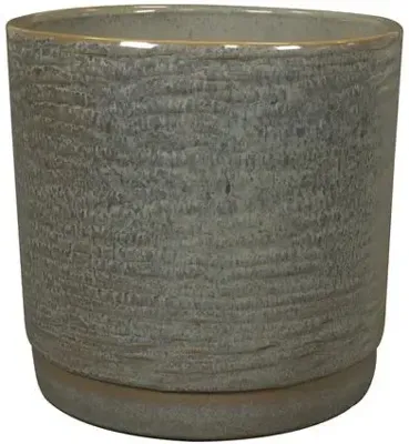 TS Collection bloempot siska keramiek 18x17cm sage