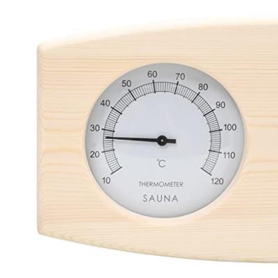 VidaXL Saunaset 2-in1 hygrothermograaf en zandloper massief grenenhout
