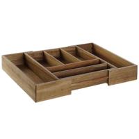 Bestekorganizer DKD Home Decor Natuurlijk Acacia 35 x 30 x 7 cm - thumbnail