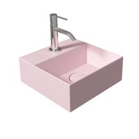 Fontein Salenzi Spy 30x30 cm Mat Roze (inclusief bijpassende waste) - thumbnail