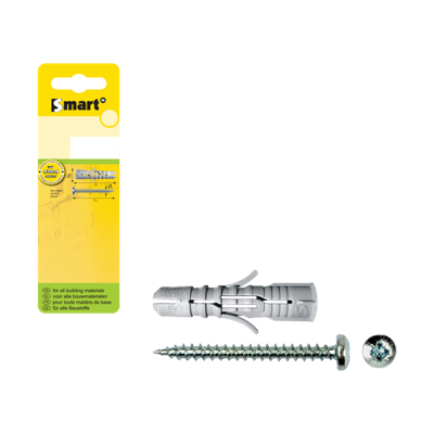 pgb-Europe SMART | SMART-plug + schroef CK Ø 8x40 NZN | 6 st SM0CUSN01080040H