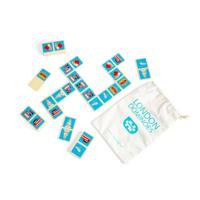 Bigjigs houten londen dominospel, 28dlg. - thumbnail