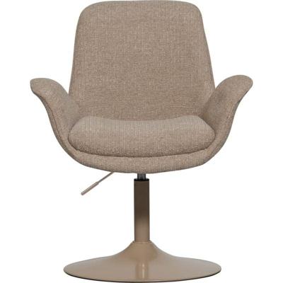 WOOOD Verstelbare Eetkamerstoel 'Marten' Geweven stof, kleur Zand