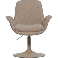 WOOOD Verstelbare Eetkamerstoel 'Marten' Geweven stof, kleur Zand - thumbnail