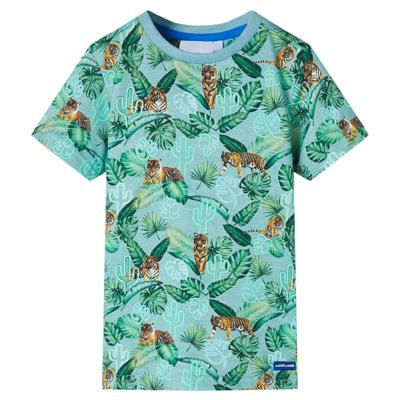 Kindershirt 104 gemleerd lichtgroen Kindershirt 104 gemleerd lichtgroen