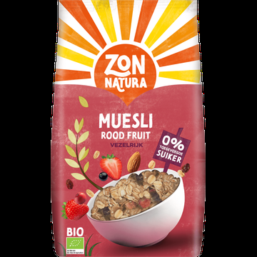 Zonnatura Biologische Muesli Rood Fruit 375 g bij Jumbo