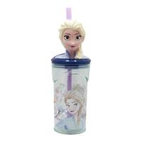 Beker met Rietje Frozen Snowy Tale 360 ml - thumbnail