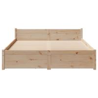 Bedframe zonder matras massief grenenhout 150x200 cm - thumbnail