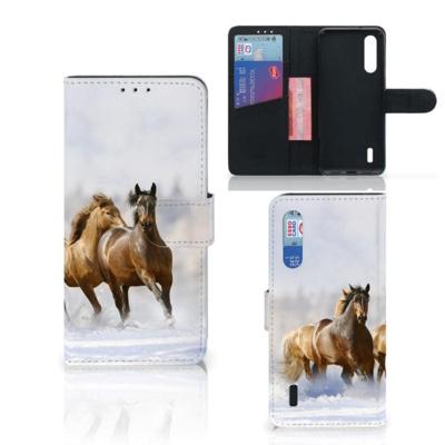 Xiaomi Mi 9 Lite | Telefoonhoesje | Met pasjeshouder | Paarden Xiaomi Mi 9 Lite | Telefoonhoesje | Met pasjeshouder | Paarden