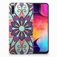 Samsung Galaxy A50 | TPU Case | Purple Flower - thumbnail