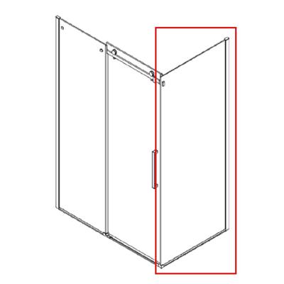 Zijwand BWS D&R Design 100x200cm Helder glas Zijwand BWS D&R Design 100x200cm Helder glas