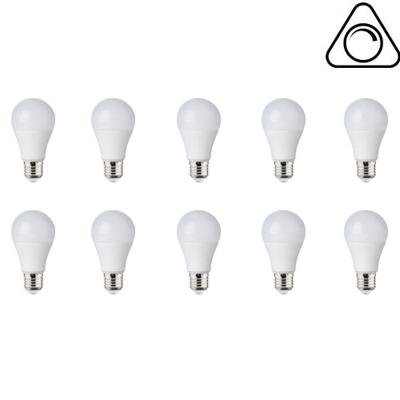 LED Lamp 10 Pack - E27 Fitting - 10W Dimbaar - Natuurlijk Wit 4200K