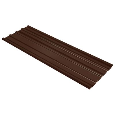 VidaXL 12 st dakpanelen gegalvaniseerd staal bruin