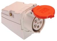 Schwabe CEE Wandcontactdoos 400V 32 A 5-polig, 6h IP44 - thumbnail