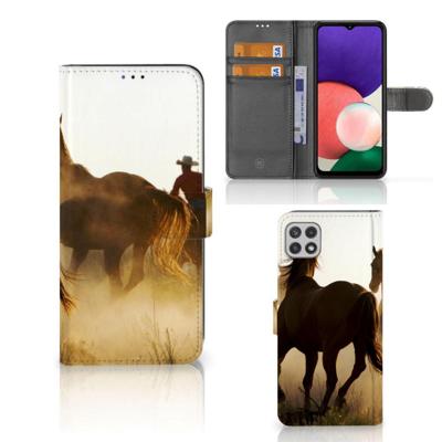 Samsung Galaxy A22 5G | Telefoonhoesje | Met pasjeshouder | Design Cowboy