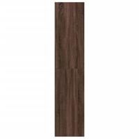 Hoge kast 40x41x185 cm bewerkt hout bruin eikenkleurig - thumbnail