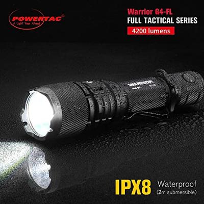 Powertac WAR-G4 FLW Zaklamp werkt op een accu LED 4200 lm 152 g