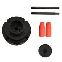 VidaXL Houtklauwplaat 4 bekken met m33 verbinding 100 mm staal - thumbnail