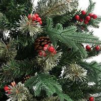 Kerstboom met dennenappels 195 cm PVC en PE groen - thumbnail