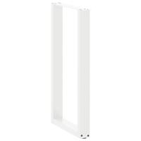 Bartafelpoten 2 st U-vormig 50x(90-91)cm staal wit - thumbnail