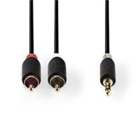 Nedis CABW22200AT30 Stereo Audiokabel 3,5 Mm Male - 2x Rca Male 3,0 M Antraciet - thumbnail
