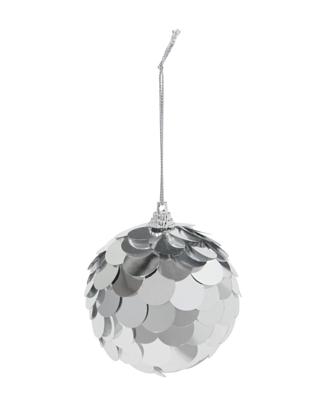 HEMA Kerstbal zilver pailletten (zilver)