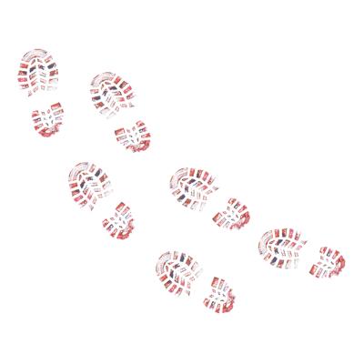 3 Paar Bloederige Voetafdrukken Halloween