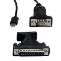 VALUE USB - Seriële Converter kabel, type C - RS232 , zwart, 1,8 m - thumbnail