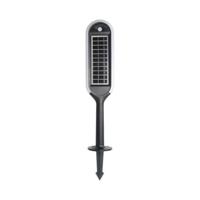 V-TAC VT-945 Solar Tuinpaal Verlichting - IP65 Waterdicht - Wit + Zwart - 5W- 400 Lumen - - thumbnail
