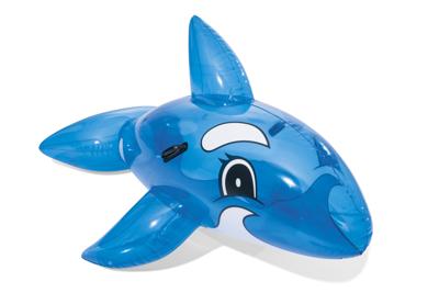 Bestway Opblaasbare Blauwe Walvis Figuur met Handvatten 157x94 cm +3 Jaar Strand en Zwembad 41037