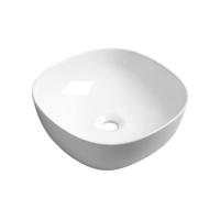 Opbouw waskom Sapho Moro Vierkant 42x14.5x42 cm Keramiek Wit - thumbnail