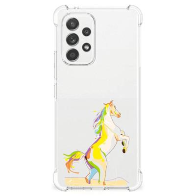 Samsung Galaxy A53 5G Stevig | Bumper Hoesje | Horse Color Samsung Galaxy A53 5G Stevig | Bumper Hoesje | Horse Color