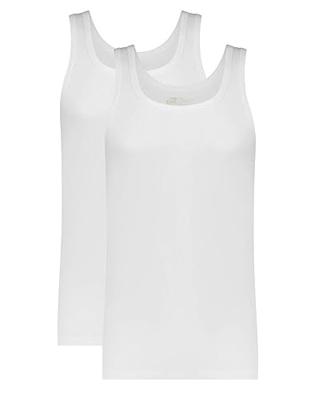 2-Pack Basics Heren singlet - 32324 - Biologisch katoenen heren onderhemd / hemd heren