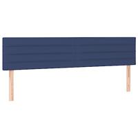 Boxspring met matras stof blauw 160x200 cm - thumbnail